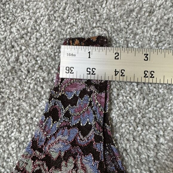 Chicos Design Tank Top Womens Size 2 Purple Blue Sheer Textured Knit Boho - Picture 7 of 8